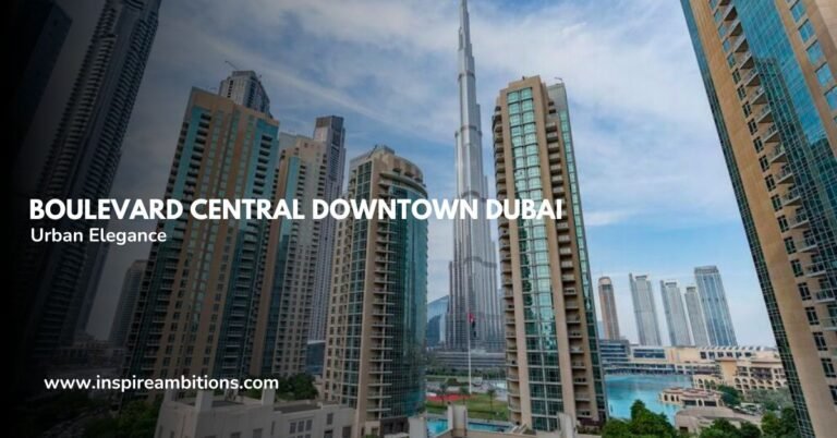 Центральный бульвар в центре Дубая – центр городской элегантности