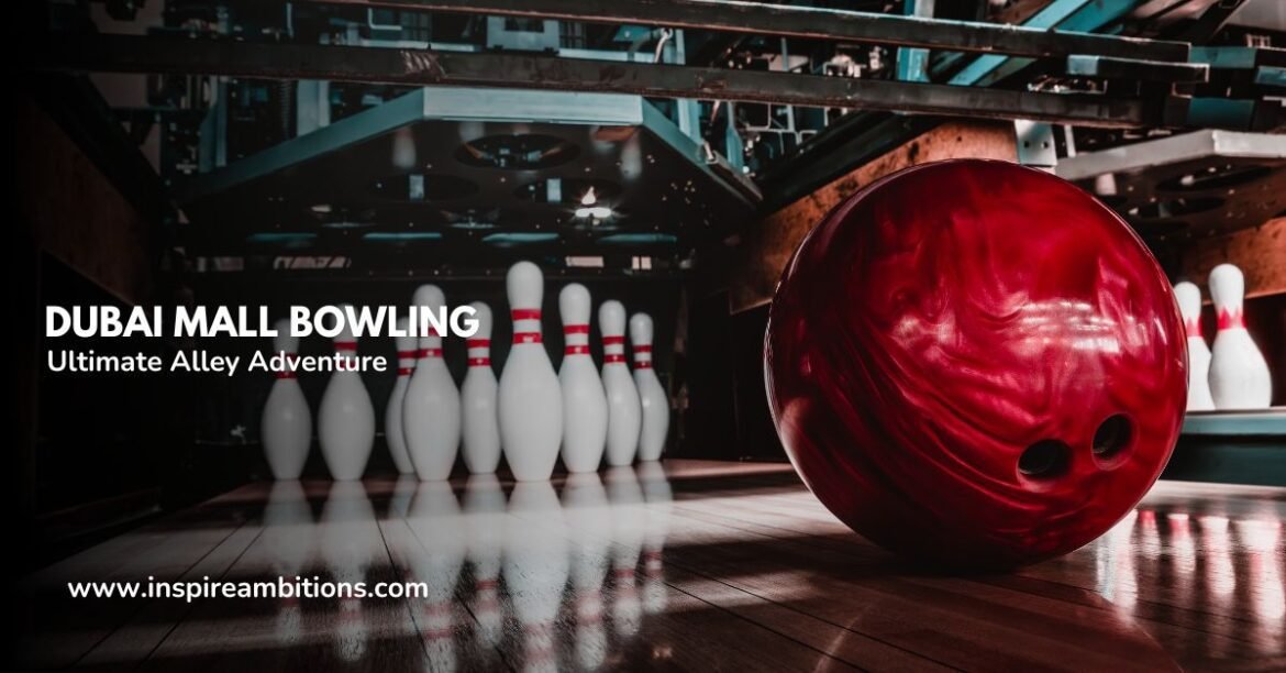 a bowling ball and pins in a bowling alley