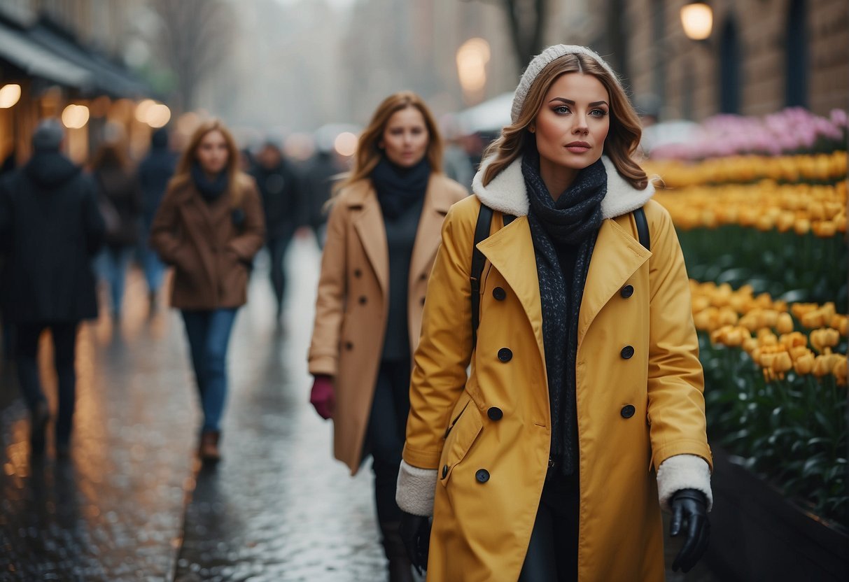 A group of women walking down a sidewalk

Description automatically generated