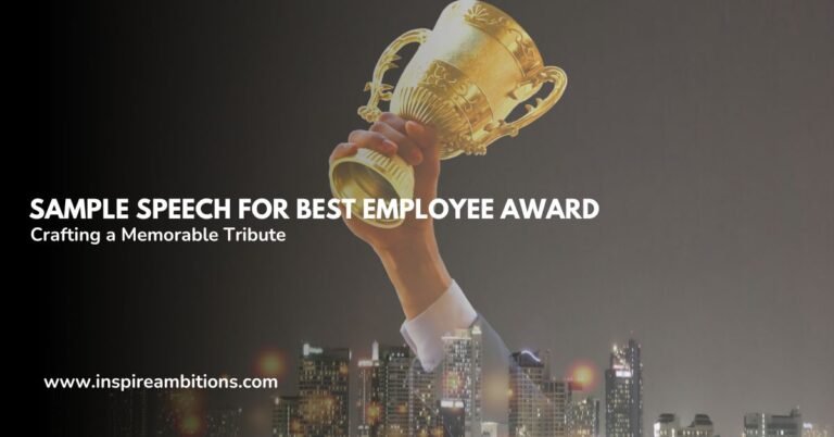 Sample Speech for Best Employee Award – Crafting a Memorable Tribute