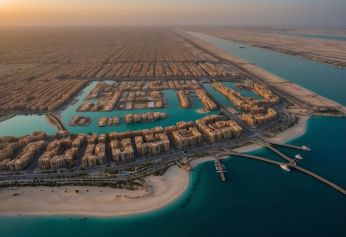 鸟瞰迪拜隐藏的瑰宝：Alserkal 大道、Al Fahidi 历史街区、迪拜河港口、Al Quoz 工业区、迪拜框架、Al Mamzar 海滩公园和 Ras Al Khor 野生动物保护区