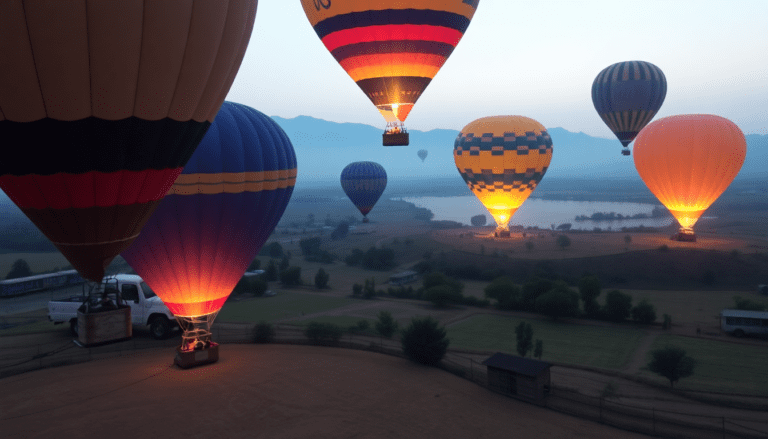 hot air balloons in the sky