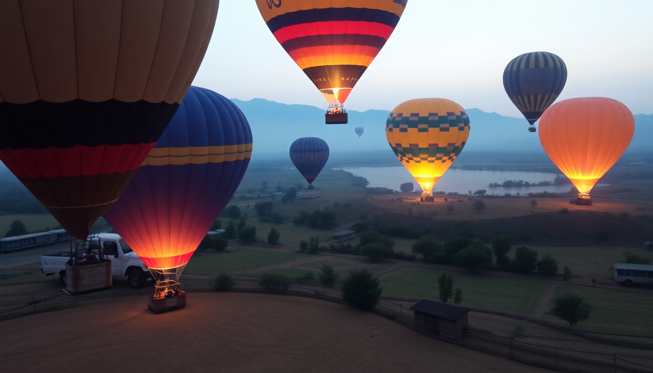 Hot air ballooning laos