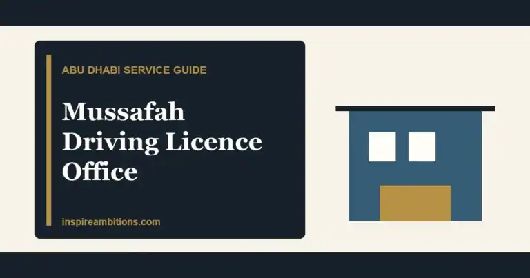 Mussafah driving licence office location file and test checks