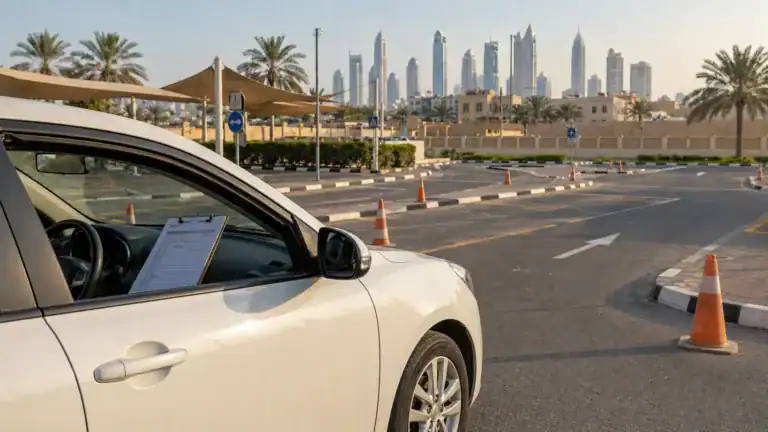 RTA driving test practice Dubai road test checklist