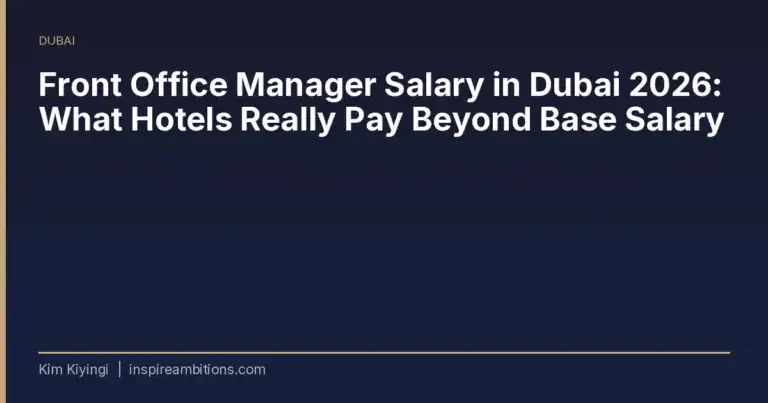 Front office manager salary in Dubai 2026