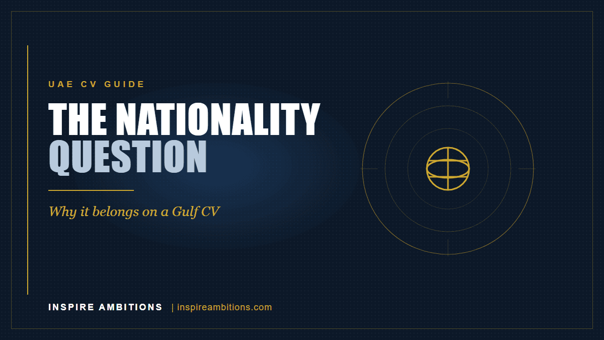 Nationality on CV Dubai