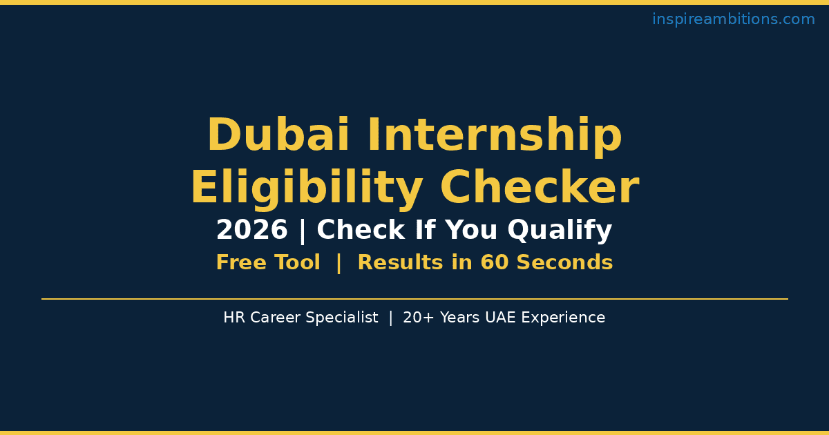 Dubai internship eligibility checker 2026 — free tool for UAE internship requirements