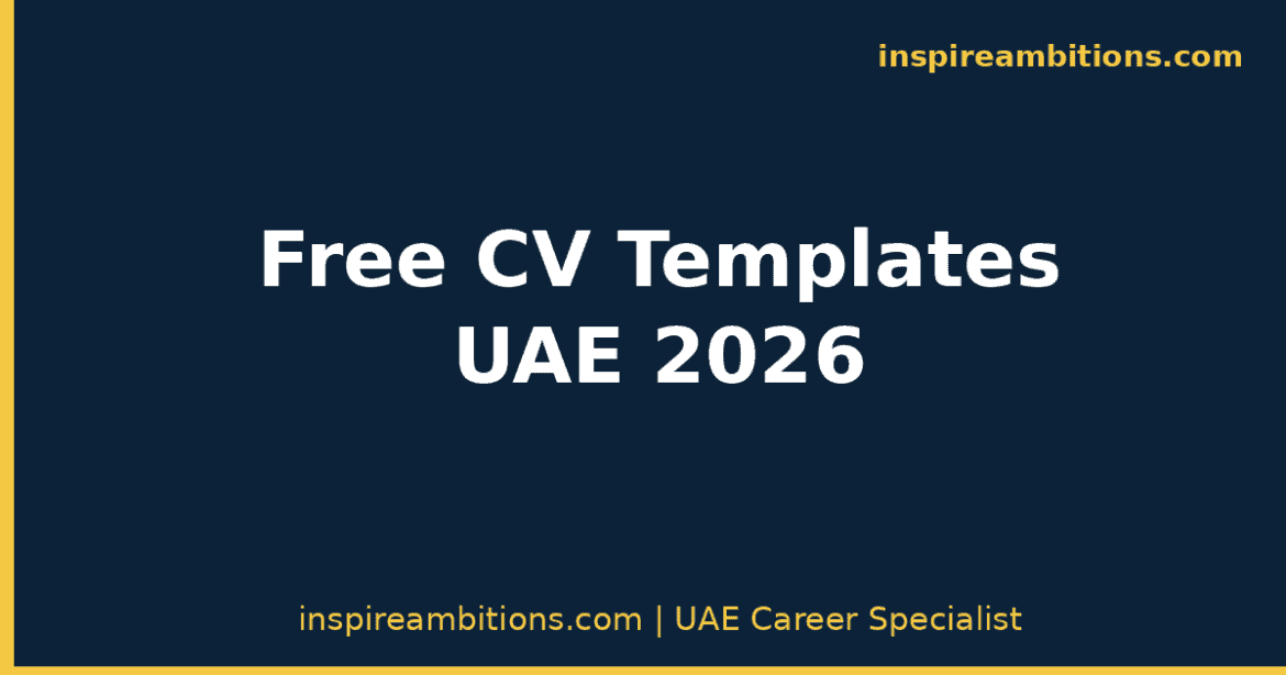 Free CV Templates UAE 2026