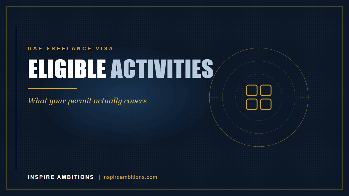 UAE freelance visa eligible activities