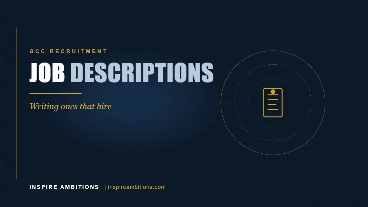 GCC job descriptions