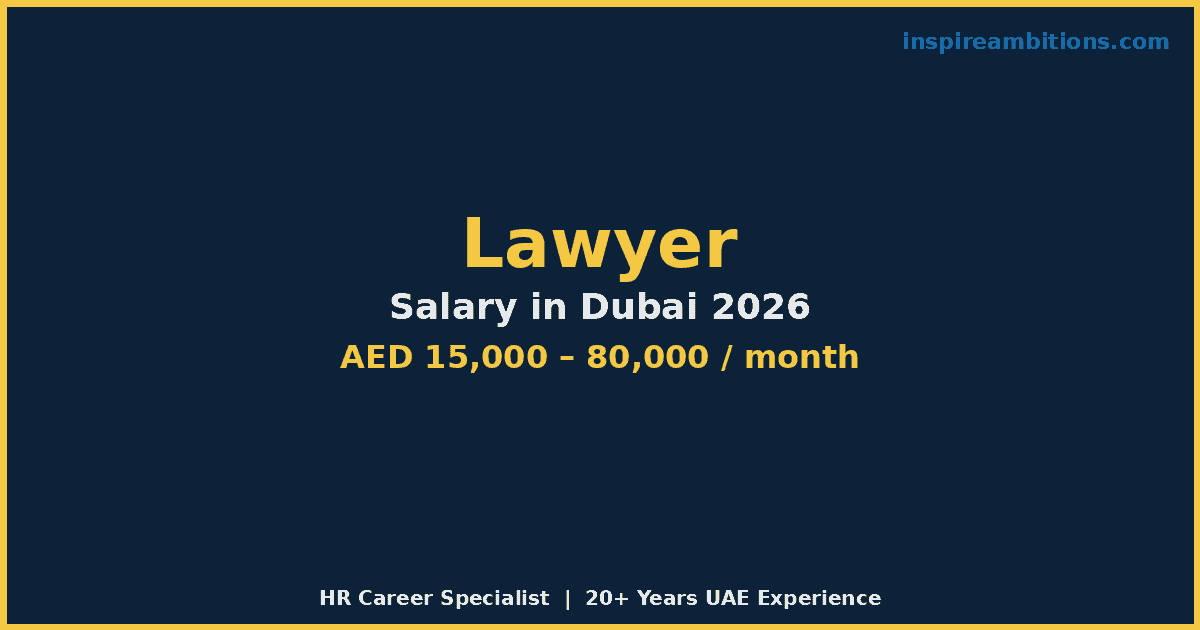 Lawyer Salary in Dubai 2026 | What UAE Lawyers Earn in AED