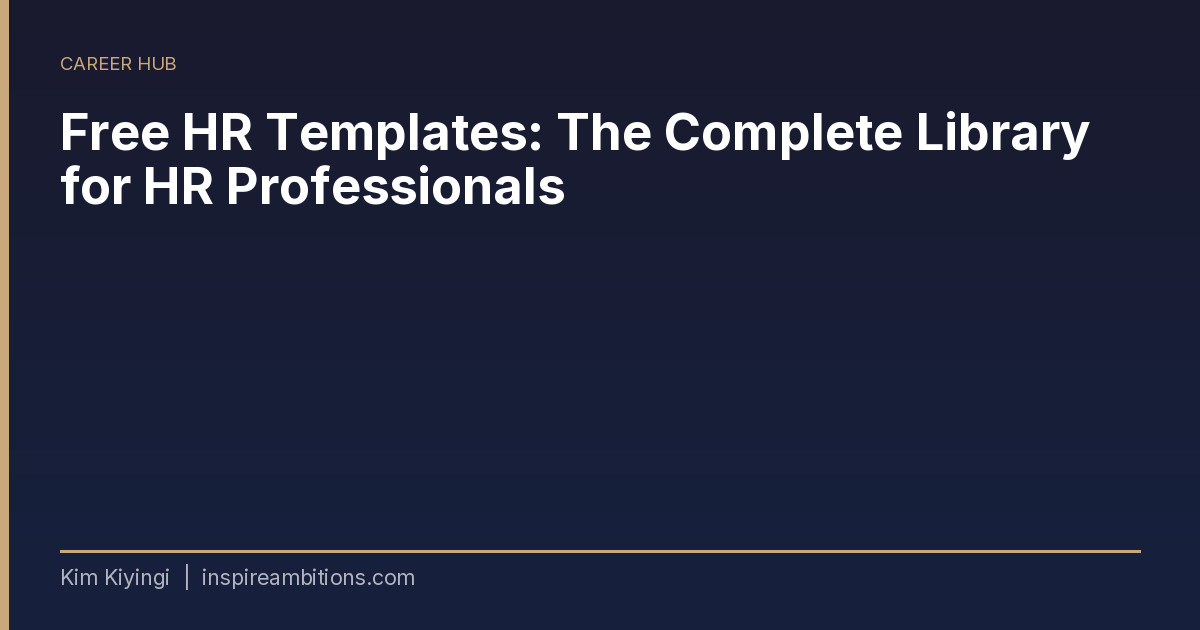 Free HR Templates | Download Professional HR Documents